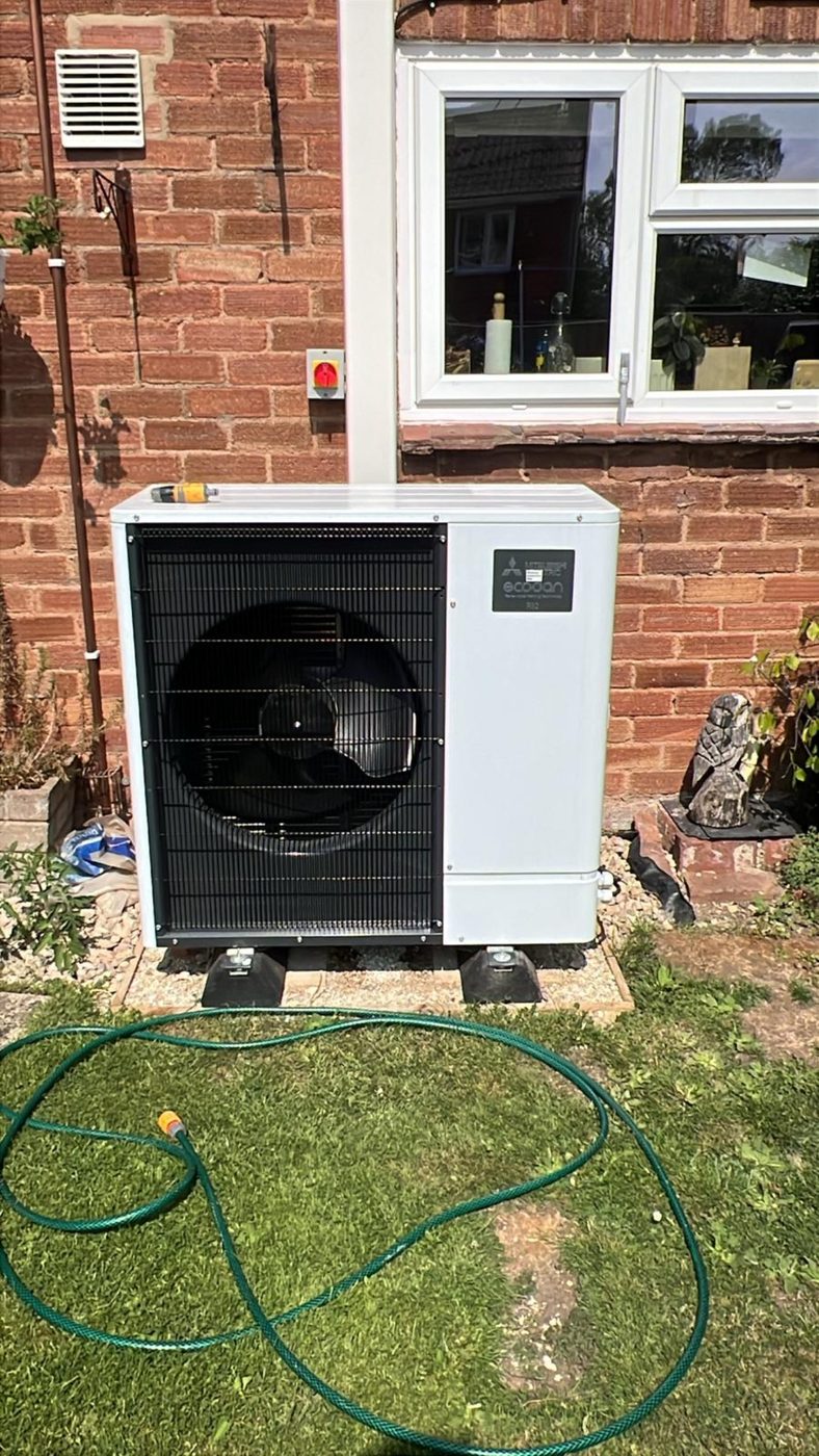 Air source heat pump installed by K3 Gas Group